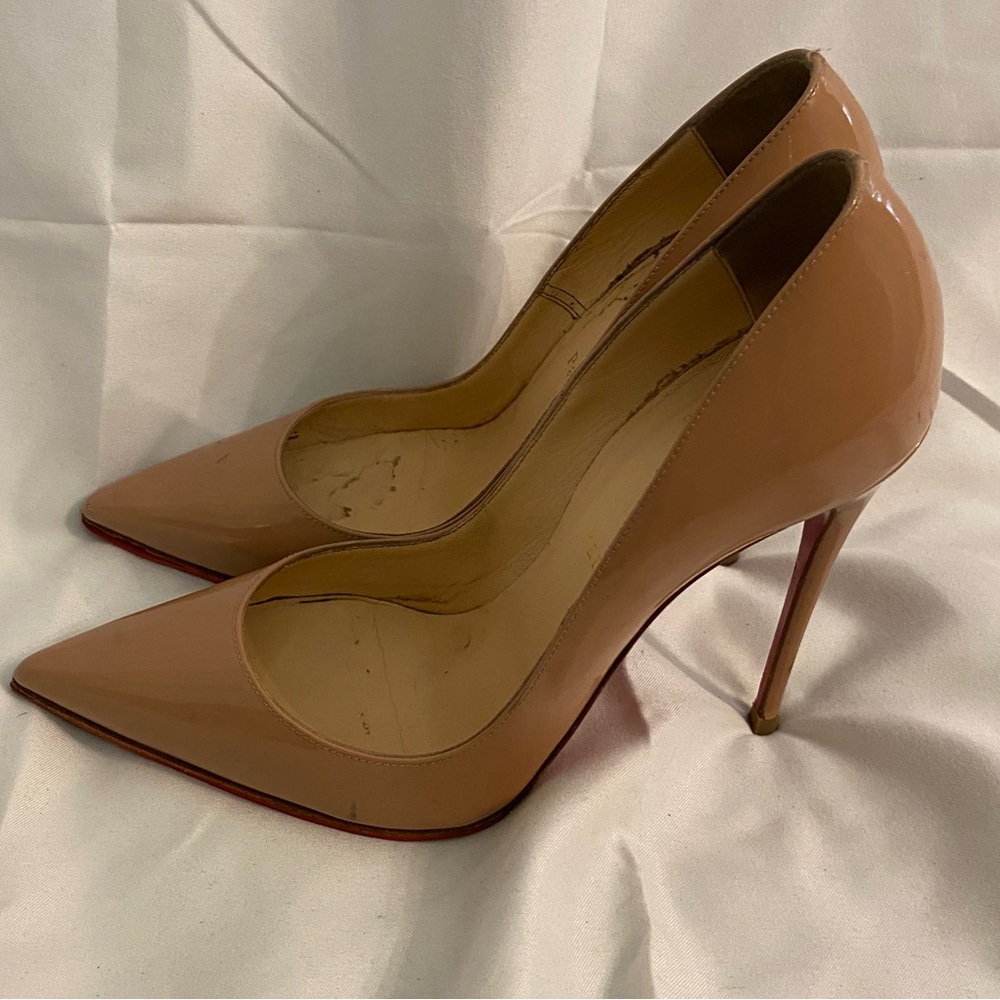 Christian Louboutin Nude So Kate Heels w Vibram Soles